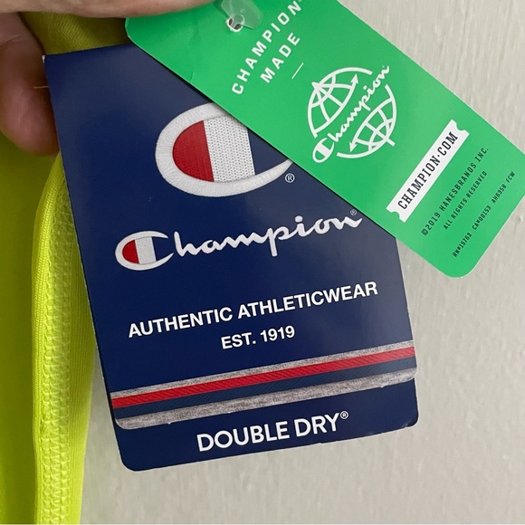 CHAMPION Men’s DoubleDry©️ Bright Yellow Muscle Shirt - Picture 5 of 6